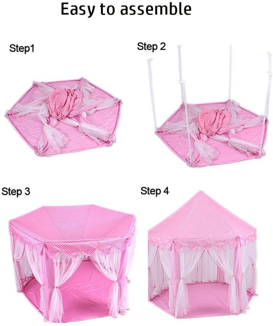 Princess Indoor Playhouse (Pink) - OutdoorKids.au