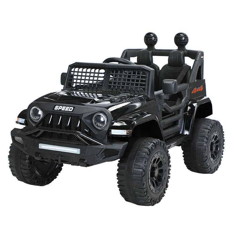 Jeep Inspired 12V Electric Ride-on Car with Remote Control – Black