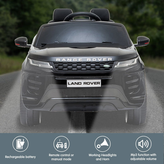 Range Rover Evoque Kids Electric Ride-on Car – Black