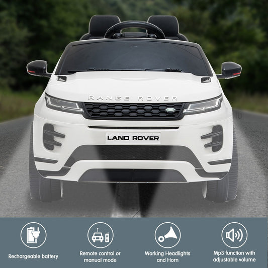 Range Rover Evoque Kids Electric Ride-on Car – White