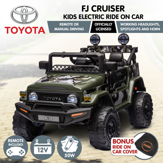 Toyota FJ Cruiser Kids Electric Ride-on Car – Green