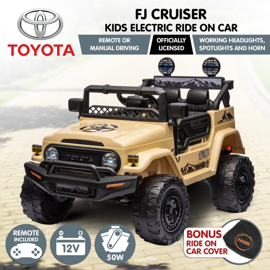 Toyota FJ Cruiser Kids Electric Ride-on Car – Khaki