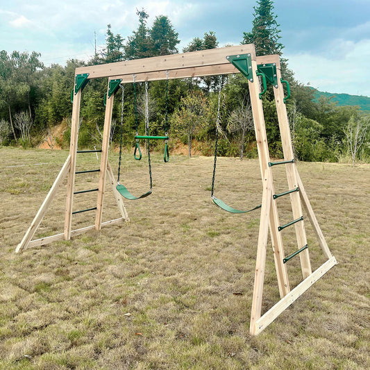 Lifespan Kids Daintree 2-in-1 Monkey Bars & Swing Set - OutdoorKids.au