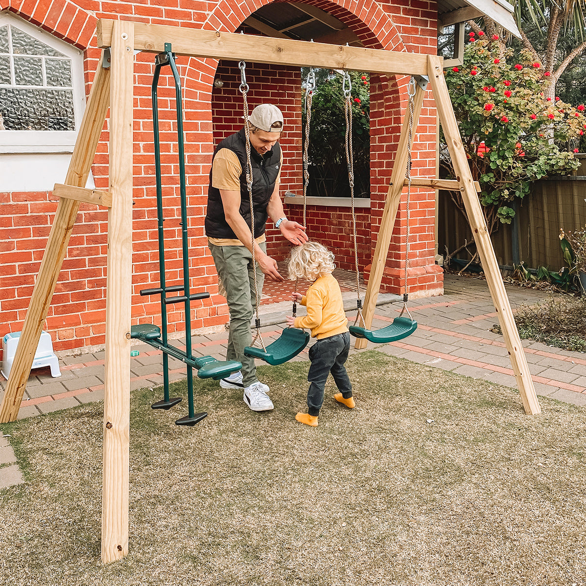 Lifespan Kids Forde 2 Double Swing & Glider - OutdoorKids.au