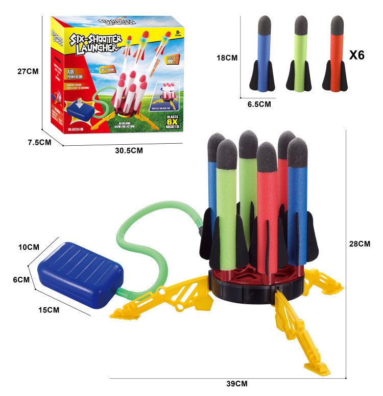 Air Power Foam Rocket Shoot Up Stomp Launcher Kids Outdoor Activities Toys - OutdoorKids.au