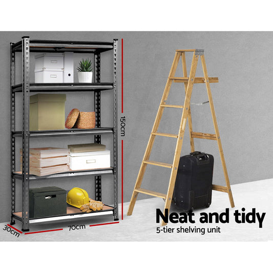 Giantz 2x1.5M Garage Shelving Warehouse Rack Storage Racking Storage Steel - OutdoorKids.au