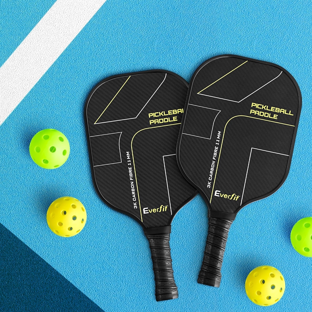 Everfit 2PCS Pickleball Paddles Set Outdoor Pickle Balls Rackets with Cover Bag Training - OutdoorKids.au
