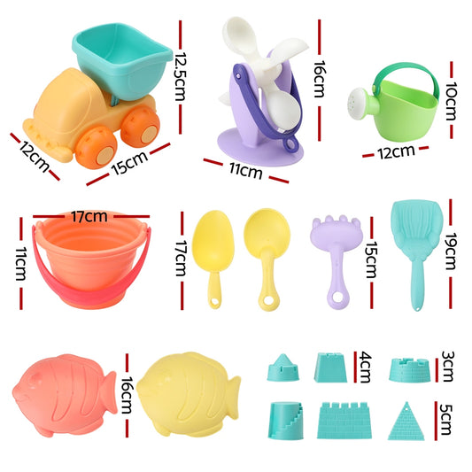 Keezi Kids Water Table Tool Kit Sand Truck Windmill Bucket Shovel Sandpit Toys - OutdoorKids.au