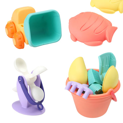 Keezi Kids Water Table Tool Kit Sand Truck Windmill Bucket Shovel Sandpit Toys - OutdoorKids.au