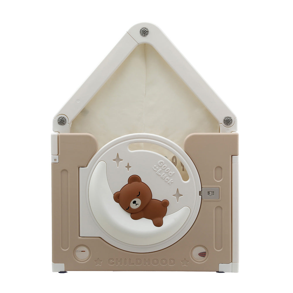 Keezi Kids Play Tent Playhouse Castle with Floor Mat 85CMX113CM - OutdoorKids.au