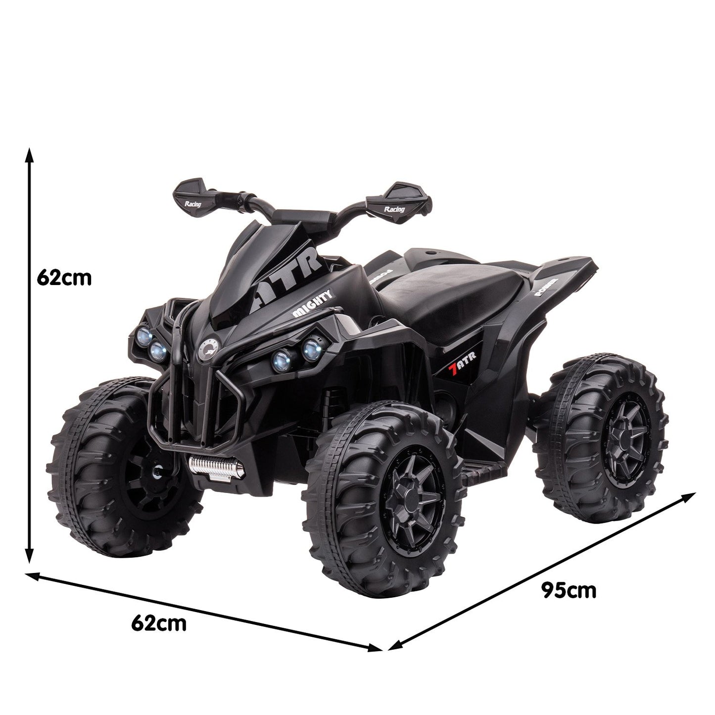 Kahuna GTS99 Kids Electric Ride-On Quad Bike ATV – Black