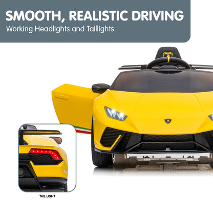 Lamborghini Performante Kids Electric Ride-on Car – Yellow