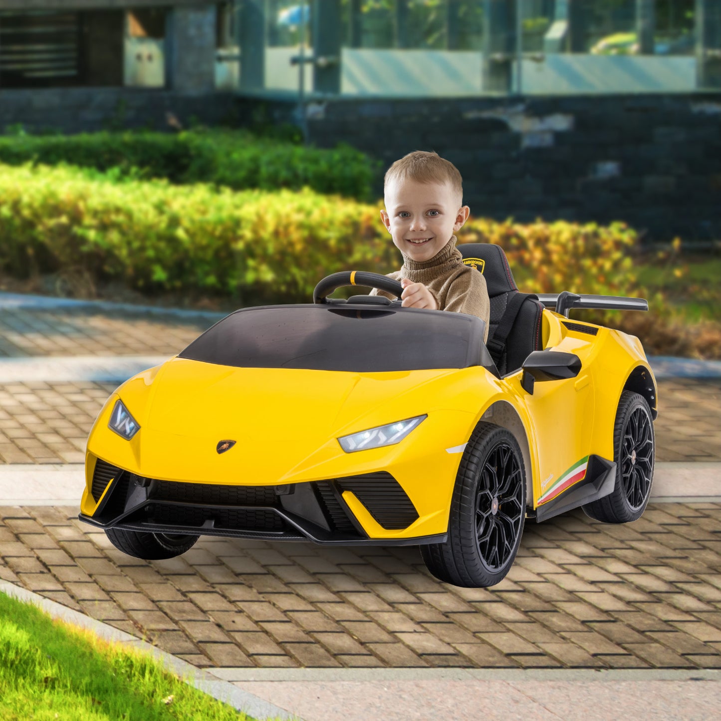 Lamborghini Performante Kids Electric Ride-on Car – Yellow