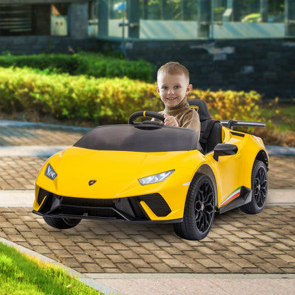 Lamborghini Performante Kids Electric Ride-on Car – Yellow
