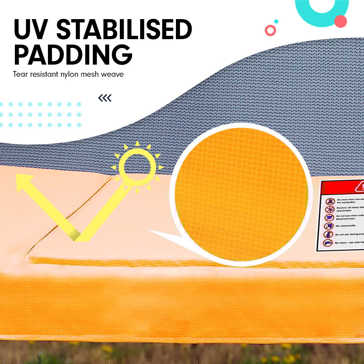 Kahuna 8ft X 11ft Outdoor Rectangular Orange Trampoline With Safety Enclosure And Basketball Hoop Set. - OutdoorKids.au