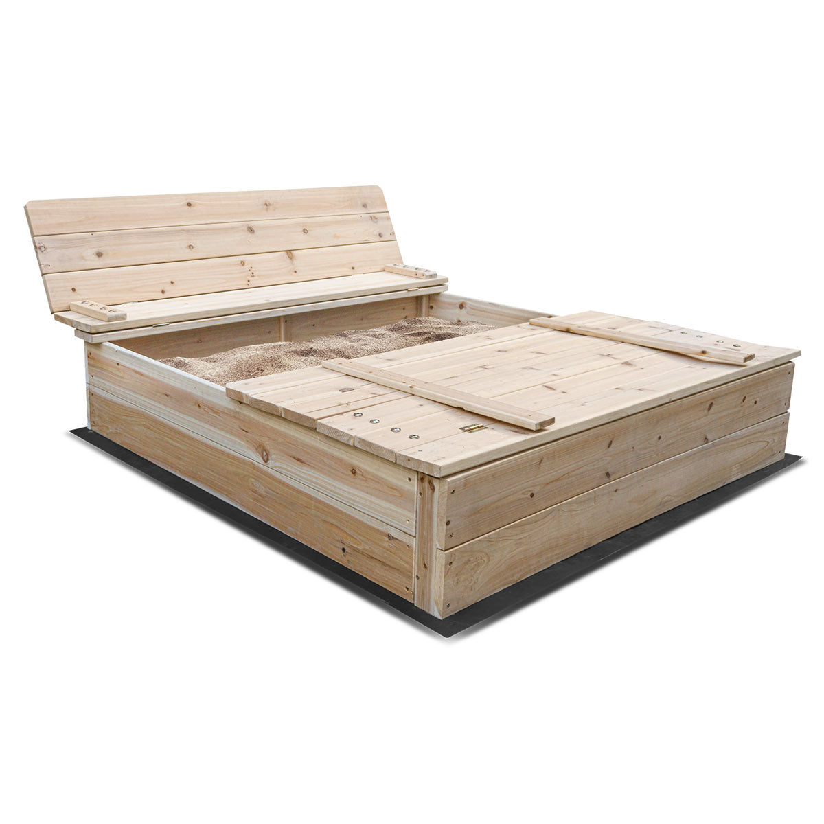 Lifespan Kids Strongbox XL Square Sandpit - OutdoorKids.au