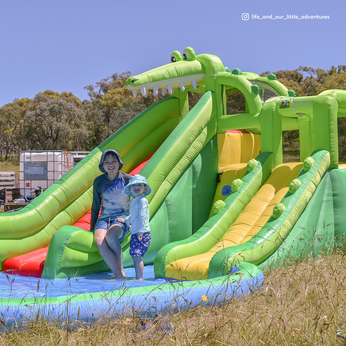 Lifespan Kids Crocadoo Slide & Splash - OutdoorKids.au
