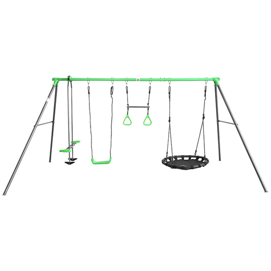 Lifespan Kids Lynx 4 Station Swing Set - OutdoorKids.au
