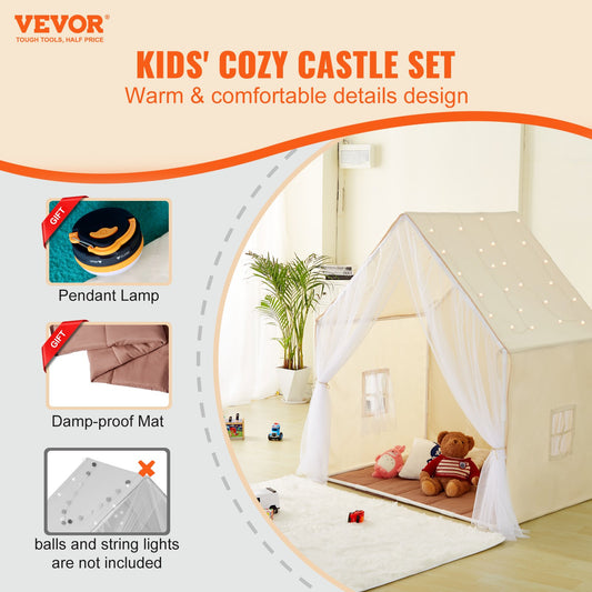 Kids Play Tent - Beige - OutdoorKids.au